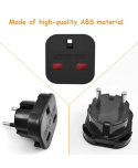 Adapter wtyczki UK na europejski 8 szt.