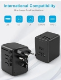 Ładowarka z adapterem EU, UK, US i AUS 35 W AMONER