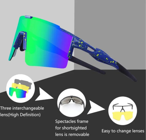 Sportowe okulary przeciwsłoneczne DUDUKING Sportowe okulary przeciwsłoneczne DUDUKING