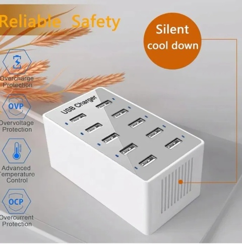 Stacja ładująca Ładowarka USB 50 W Stacja ładująca Ładowarka USB 50 W