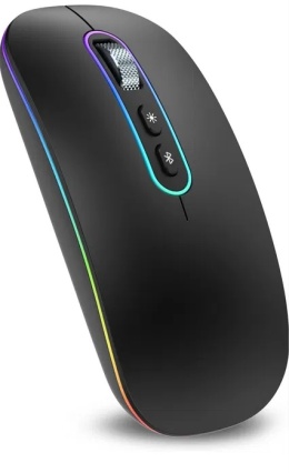 Cimetech Bluetooth Mouse Wireless Bluetooth 5.1 + USB 2,4 GHz LED