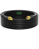 GTIWUNG Adapter męski SMA - SMA żeński, kabel koncentryczny RG58 10 m