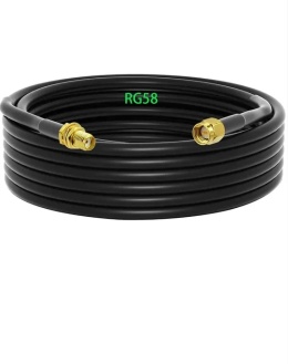 GTIWUNG Adapter męski SMA - SMA żeński, kabel koncentryczny RG58 10 m