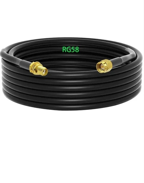 GTIWUNG Adapter męski SMA - SMA żeński, kabel koncentryczny RG58 10 m