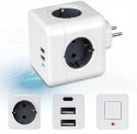 Gniazdko zasilania BEIZKNA z 4 gniazdkami i USB