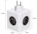 Gniazdko zasilania BEIZKNA z 4 gniazdkami i USB
