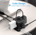 JSVER Listwa Zasilająca USB C Cube z 5 Gniazdami
