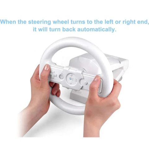 Kierownica do gier wyścigowych Nintendo Wii z 4 przyssawkami Kierownica do gier wyścigowych Nintendo Wii z 4 przyssawkami