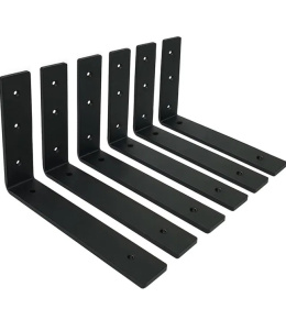 MLOQI 6 sztuk Przemysłowych Ciężkich Wsporników półek 25 cm