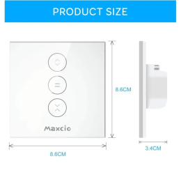 Maxico Przełącznik do Rolet , 2400 W, Biały