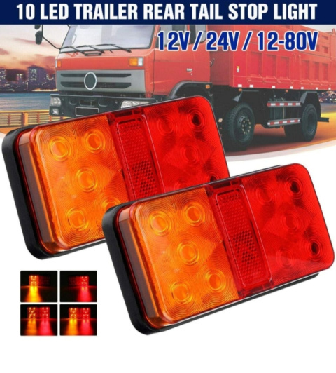 SUPAREE Tylne światła LED 12 V uniwersalne