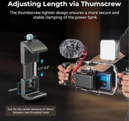 SMALLRIG Aluminiowy uchwyt na powerbank
