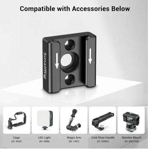 SMALLRIG Cold Shoe Mount Uchwyt do Zimnej Stopki 2 szt SMALLRIG Cold Shoe Mount Uchwyt do Zimnej Stopki 2 szt