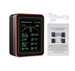 Czujnik powietrza z pomiarem wilgotności CO2 TVOC HCHO formaldehydu