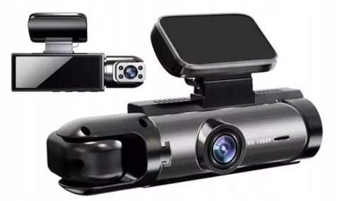 Kamera samochodowa 1080P WiFi z podwójną kamerą przód i wnętrze, nokto
