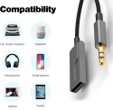 LOKUKA Adapter Bluetooth 5.3 do Aux do samochodu