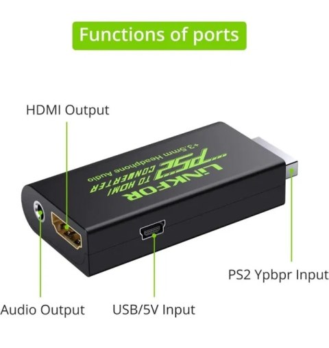 LiNKFOR Konwerter PS2 na HDMI LiNKFOR Konwerter PS2 na HDMI