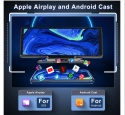 PODOFO Bezprzewodowy CarPlay z ekranem dotykowym i kamerą samochodową