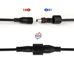 Przewód zasilający 3.5mm x 1.35mm 3m Liwinting