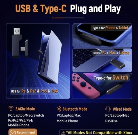 Słuchawki Gamingowe Bezprzewodowe Nauszne OZEINO OW810 Bluetooth Mikro Słuchawki Gamingowe Bezprzewodowe Nauszne OZEINO OW810 Bluetooth Mikro