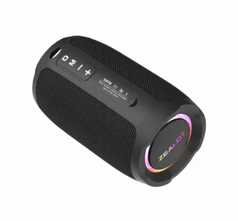ZEALOT S49 Przenośny głośnik Bluetooth w kolorze czarnym ZEALOT S49 Przenośny głośnik Bluetooth w kolorze czarnym